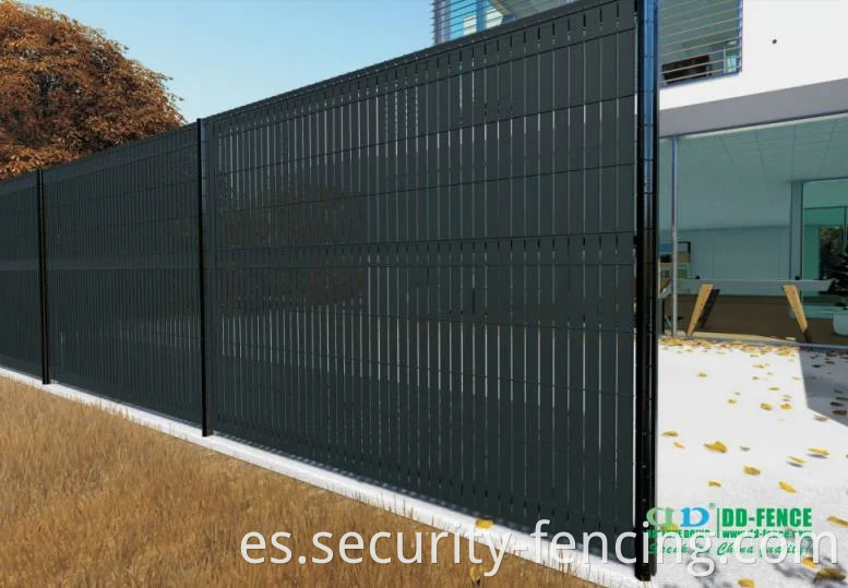 Vista de pantalla de privacidad con Slat PVC